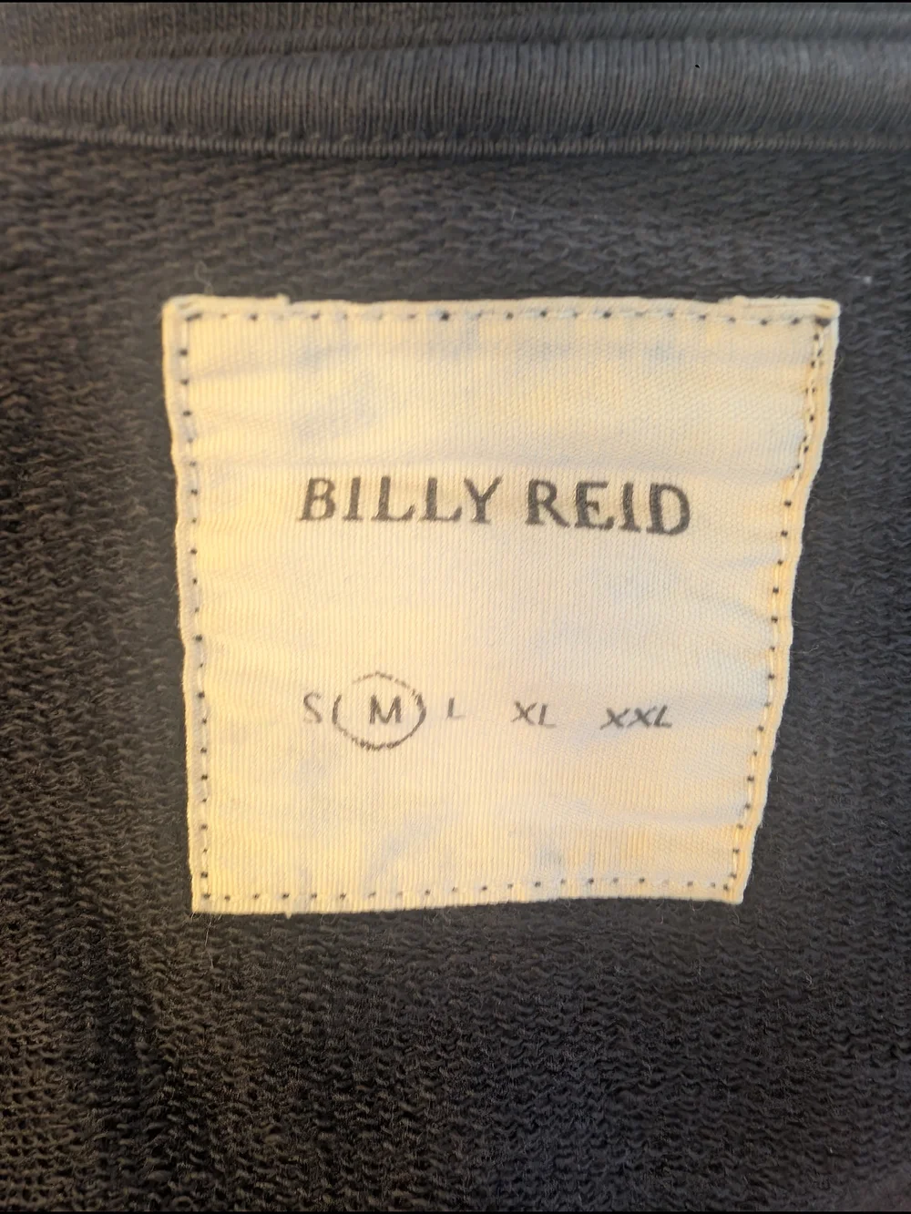 Billy Reid Navy Full-Zip Jacket With Suede Accents M